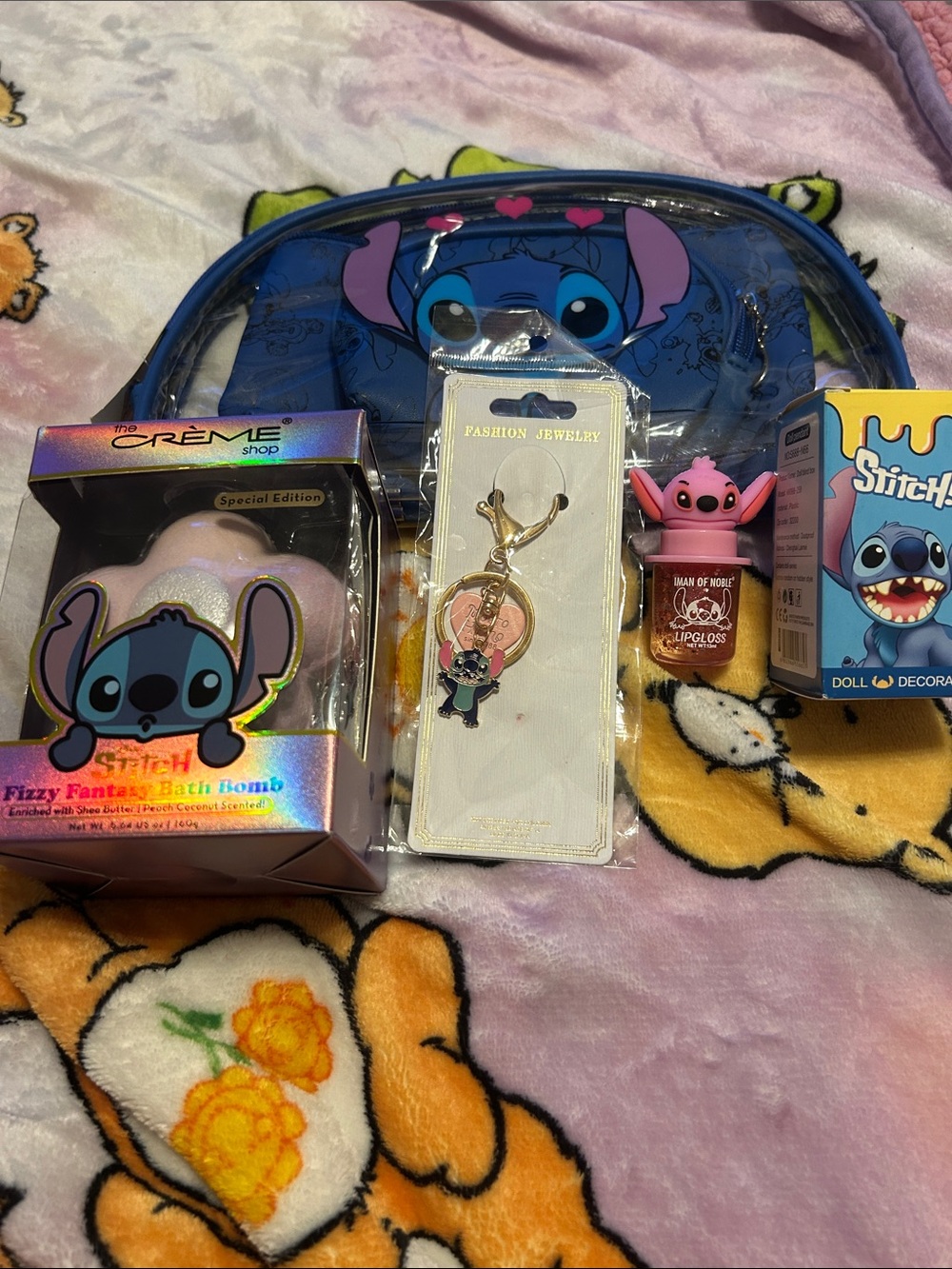 Disney Stitch Accessory Set - Blue, Pink & Purple Accents mixed lot